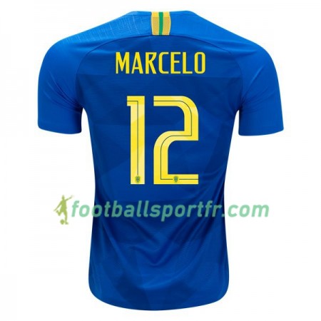 Tenue Brésil Marcelo 12 Exterieur Coupe du monde 2018 Maillot de Foot